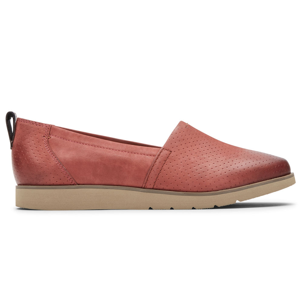 Slip-Ons Rockport Mujer Mexico - Cobb Hill Laci Rojos - FHUIA8907